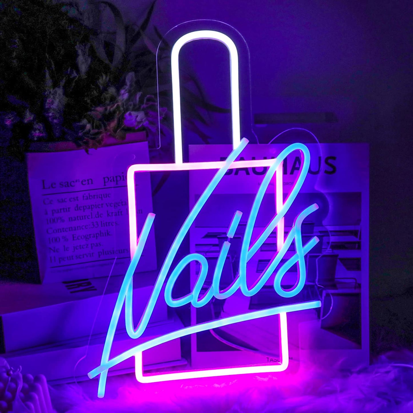 Nail polish neon sign