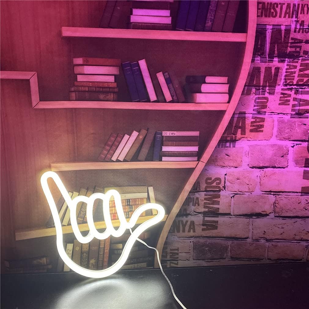 Shaka Hand Neon Decoration