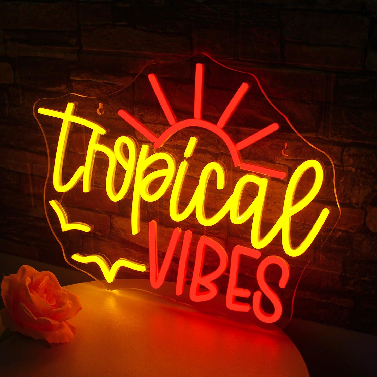 Tropical vibes neon for rooms