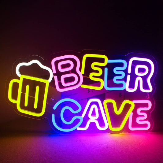 BEER CAVE Neon Sign