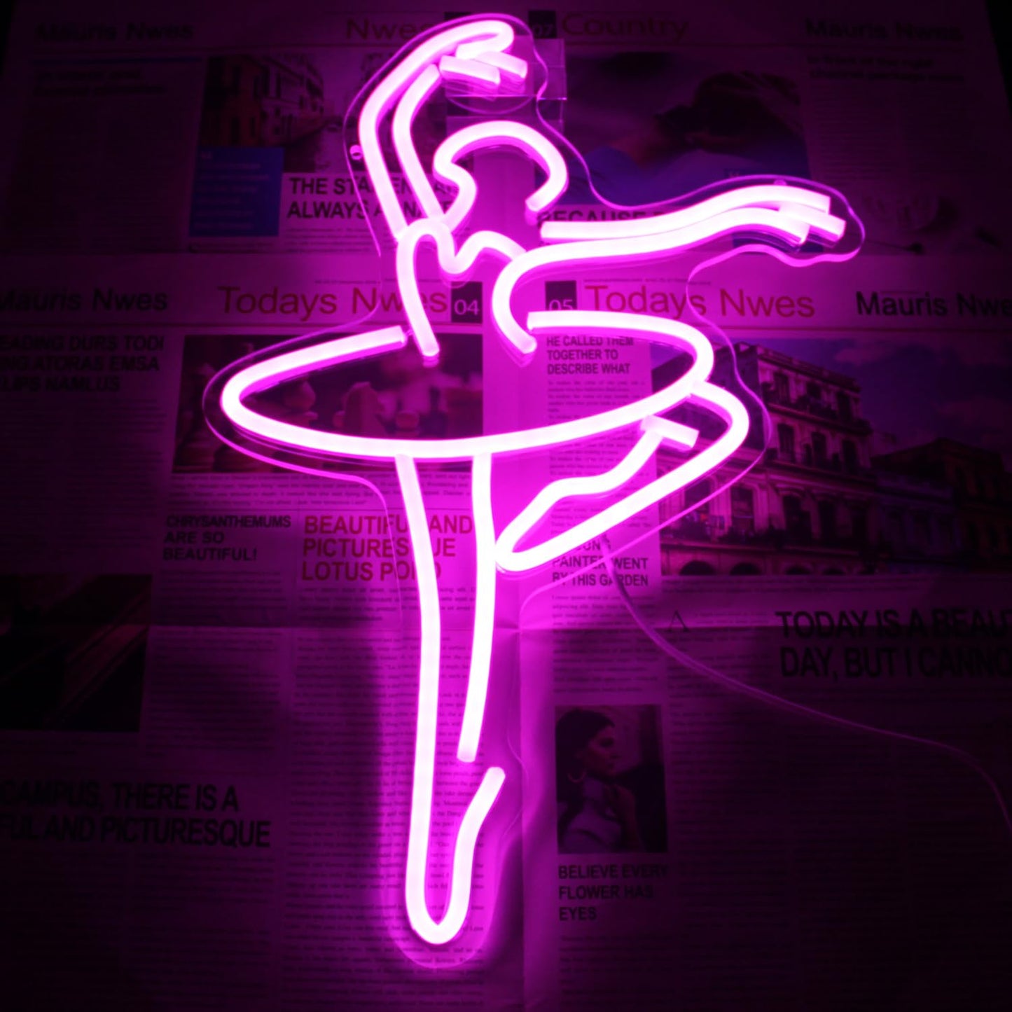 Ballet Girl Neon Light