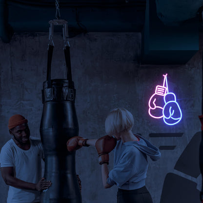 Boxing Gloves Neon Light for Gym