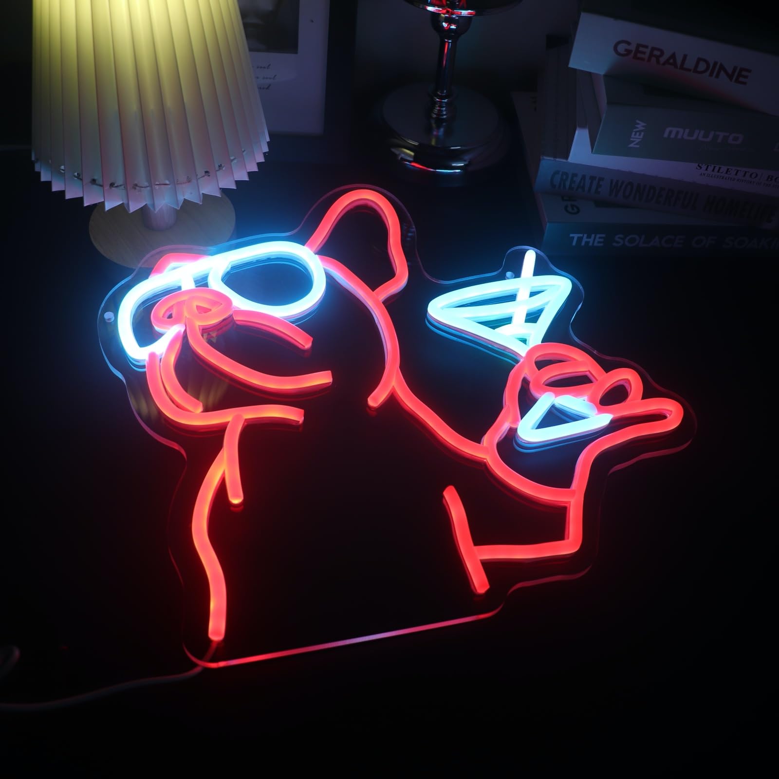 Bulldog Drink Neon for Bar