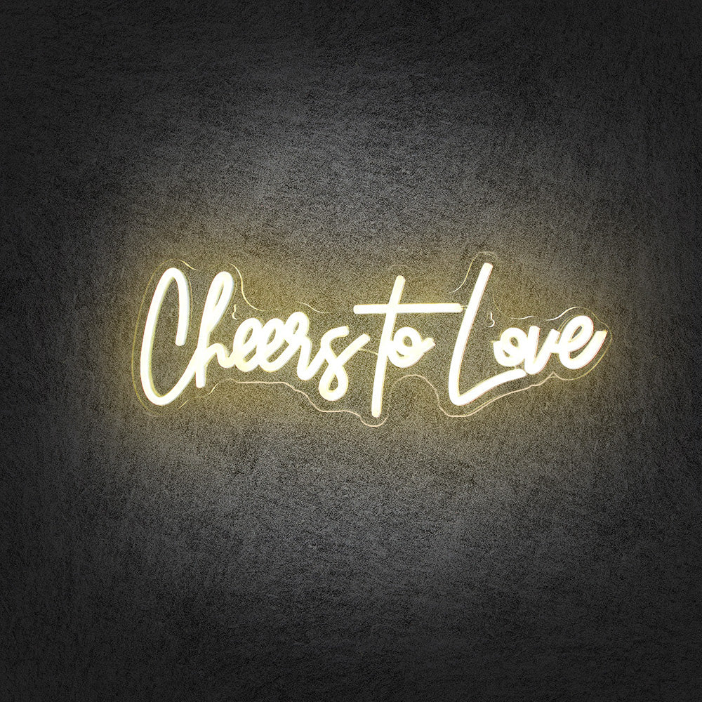 Cheers to Love Neon Sign