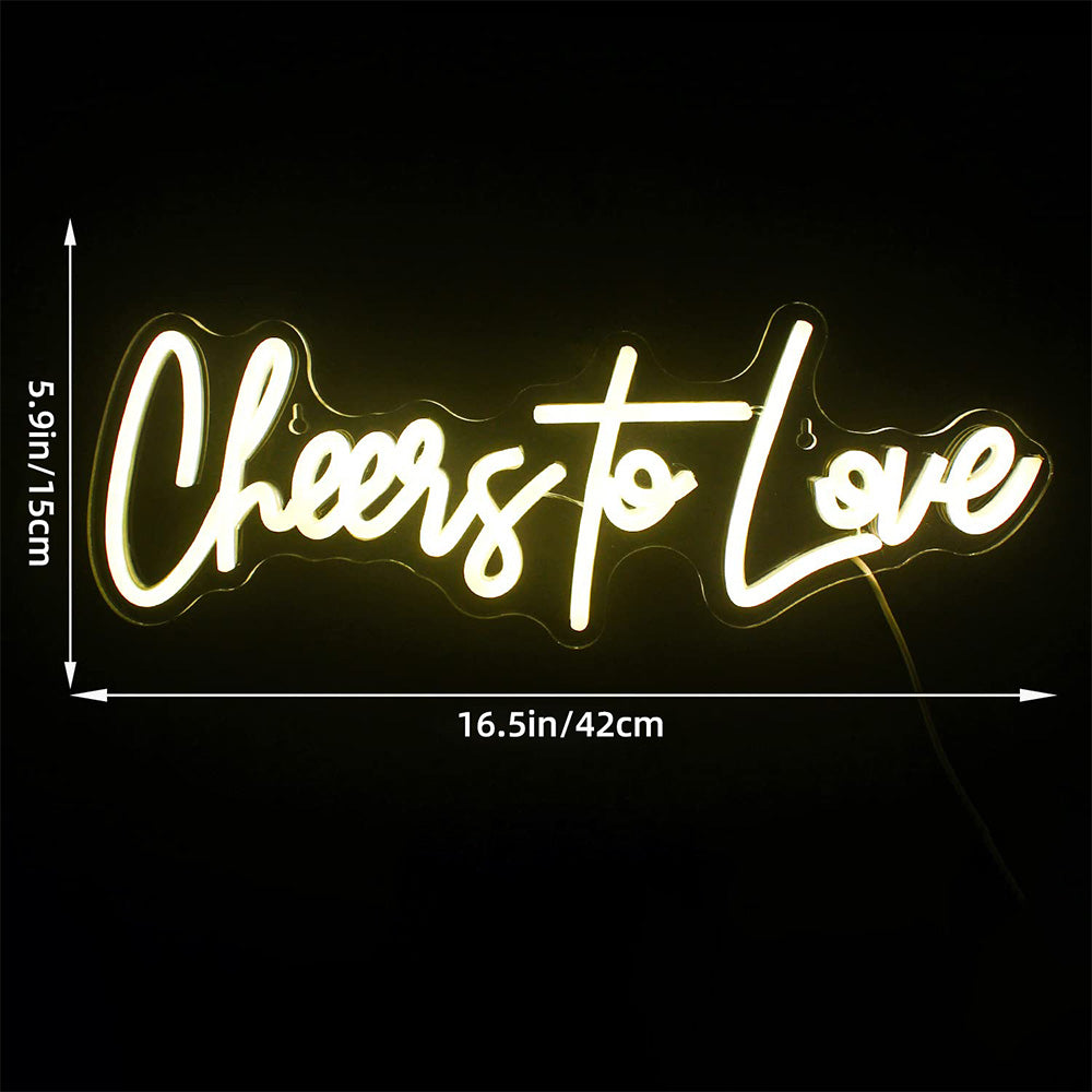 Cheers to Love Neon for Wedding