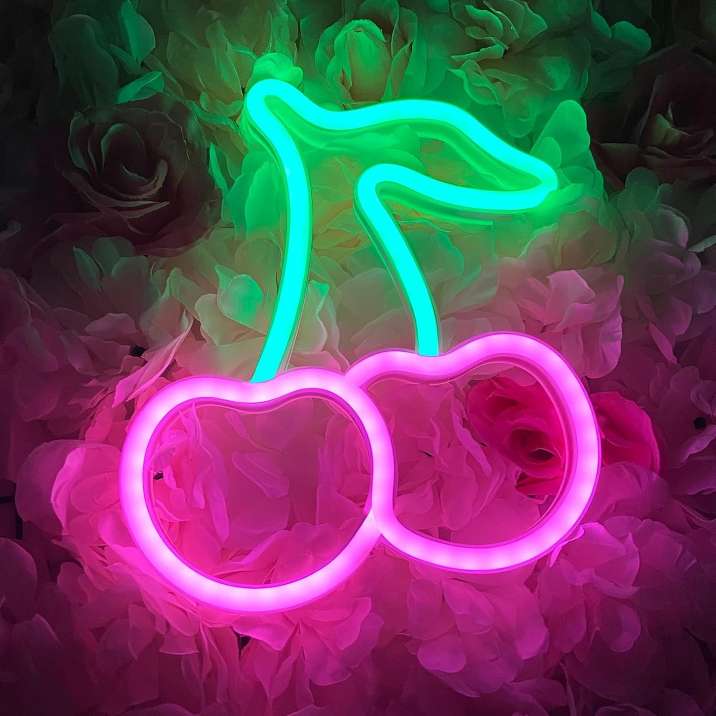 Cherry Neon Sign Pink