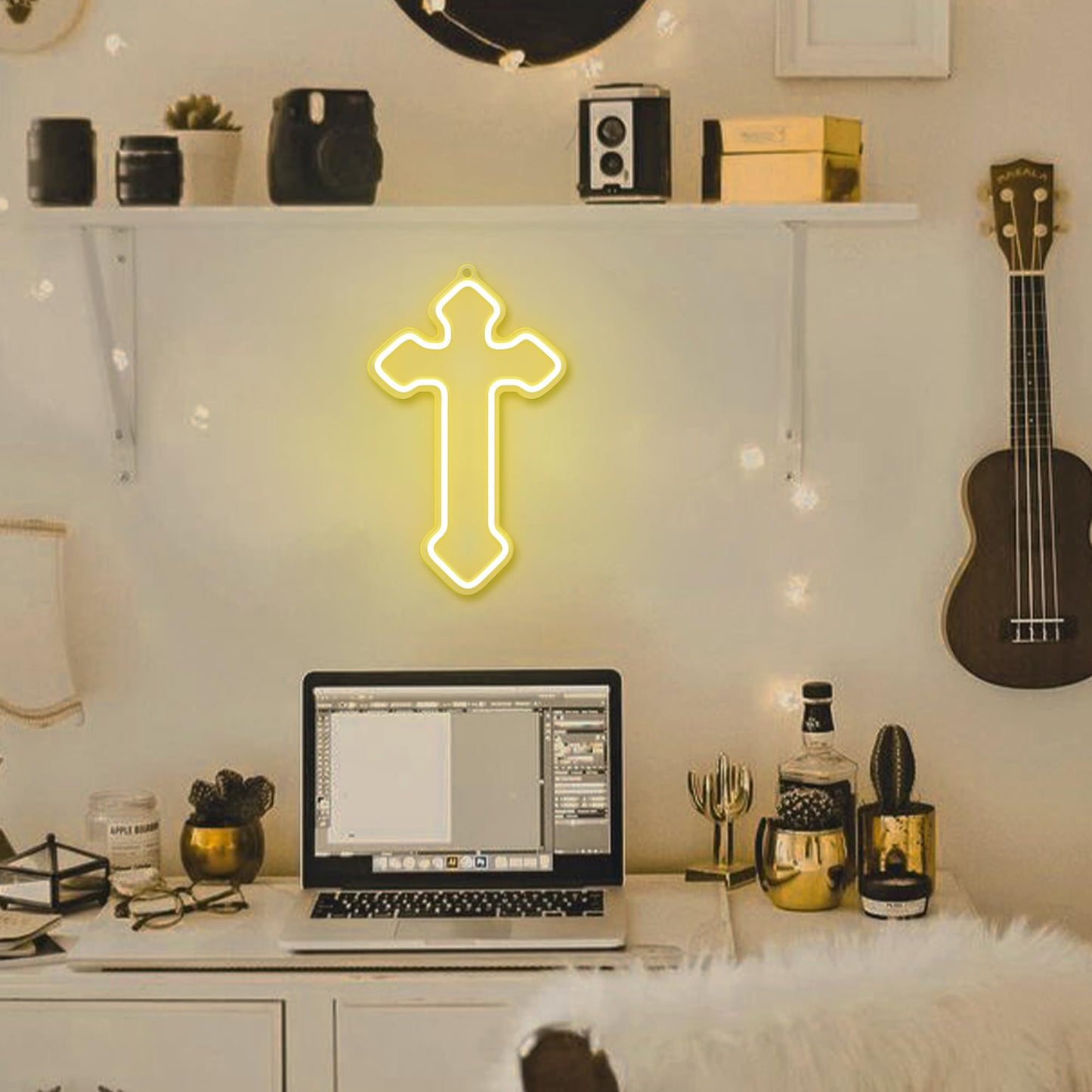 Christian Cross Neon Light for Home