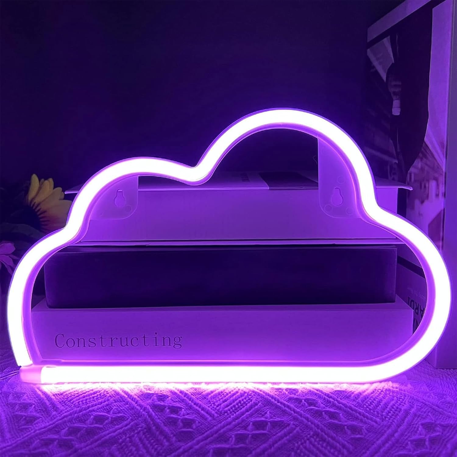 Purple Cloud Neon Sign