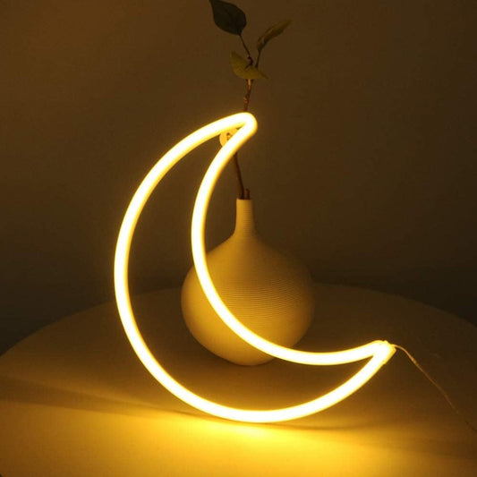 Crescent Moon Neon Sign