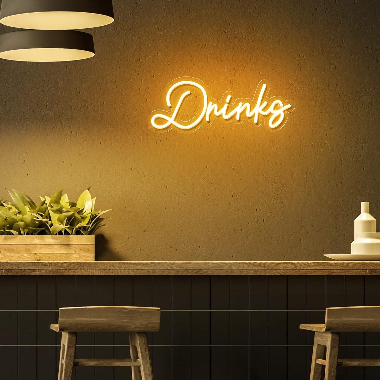 Drinks Neon Sign for Rooms