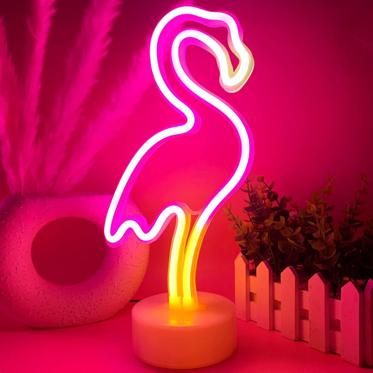 Flamingo Desk Neon Sign