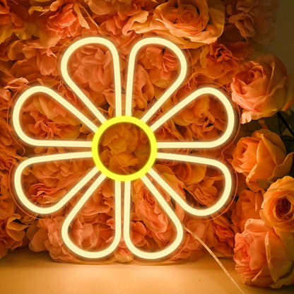 Flower neon sign