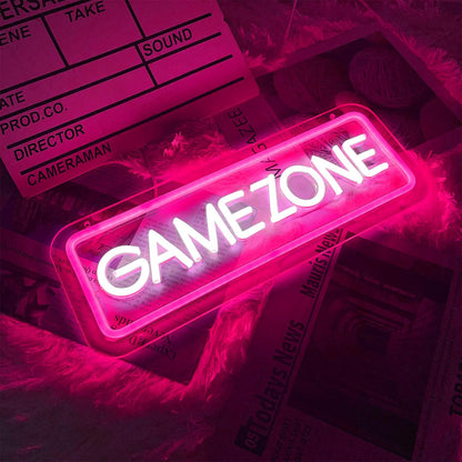 GAME ZONE Neon Sign