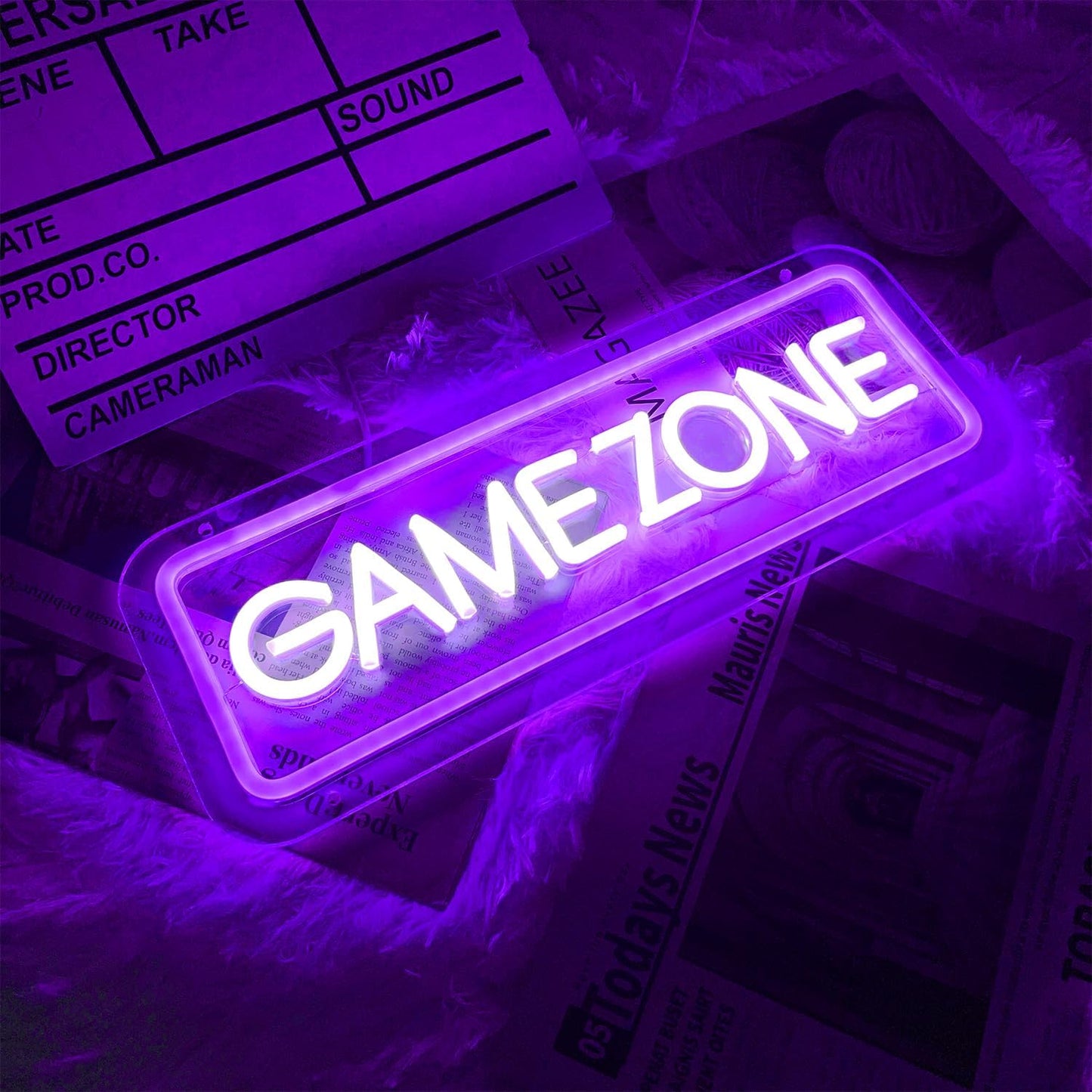 GAME ZONE Neon Sign