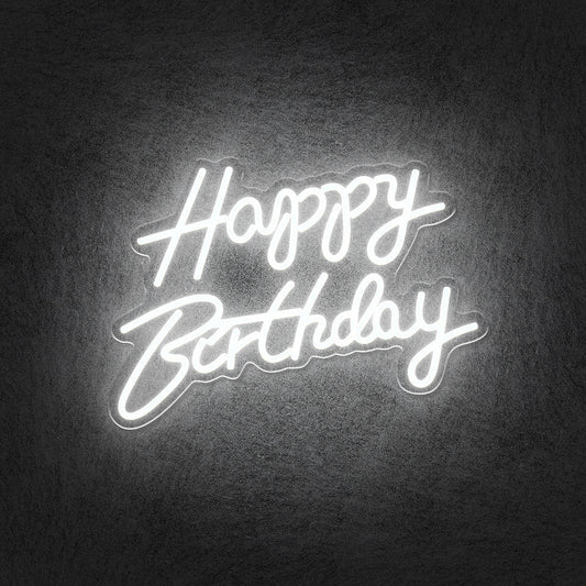 Happy Birthday Neon Sign