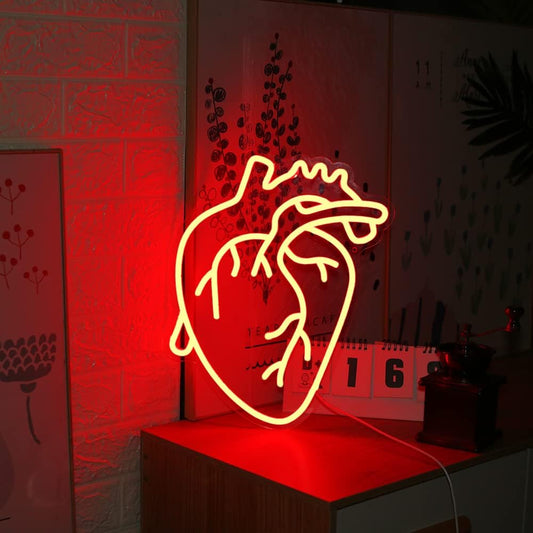 Human Heart Neon Sign