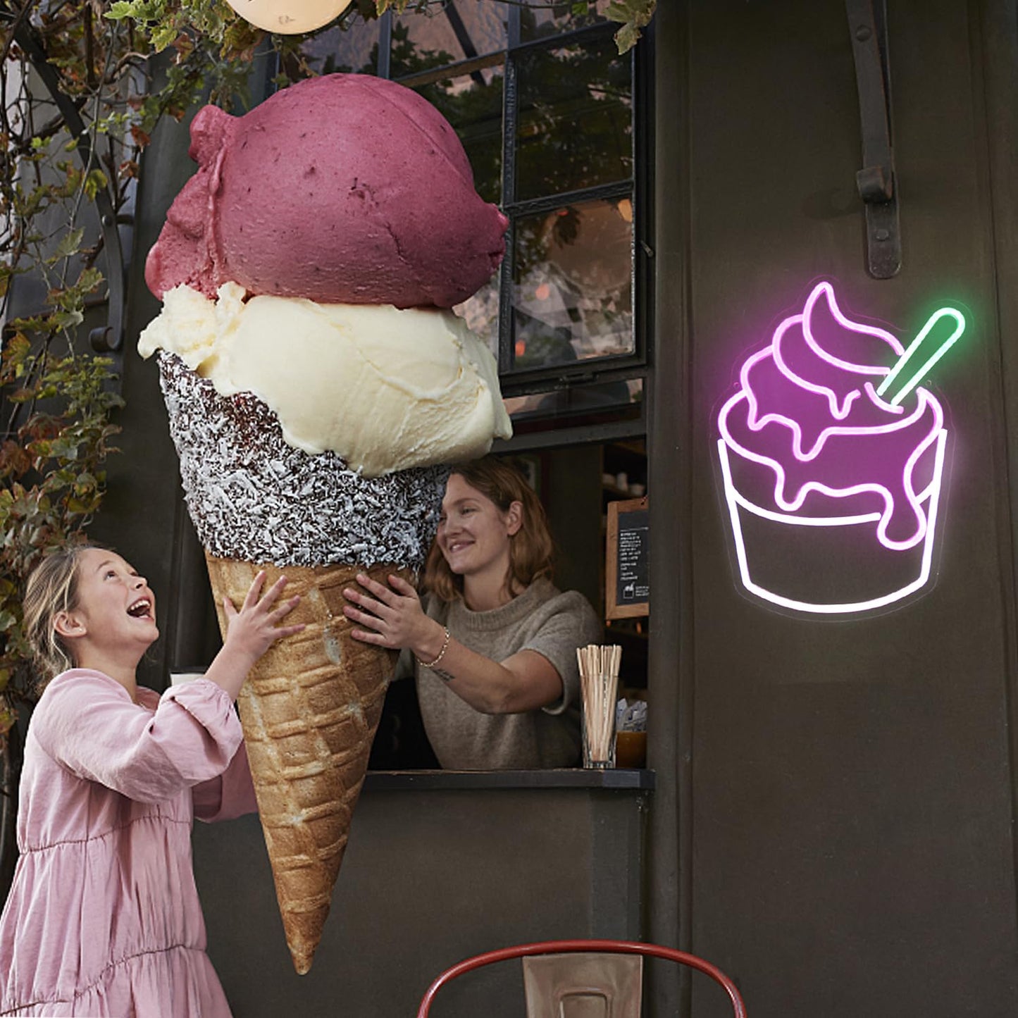 Ice Cream Neon Light