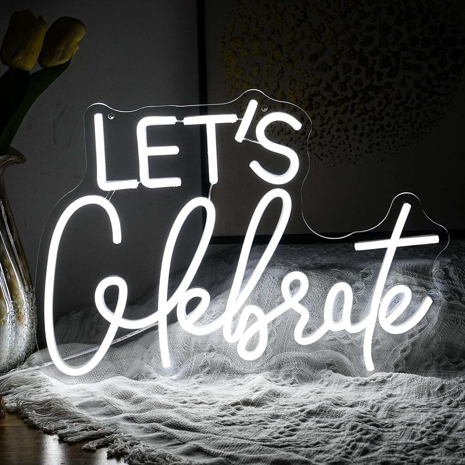 Let_s celebrate neon sign