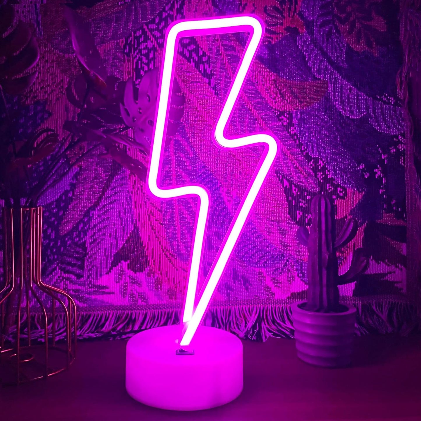 Lightning Desk Neon Sign