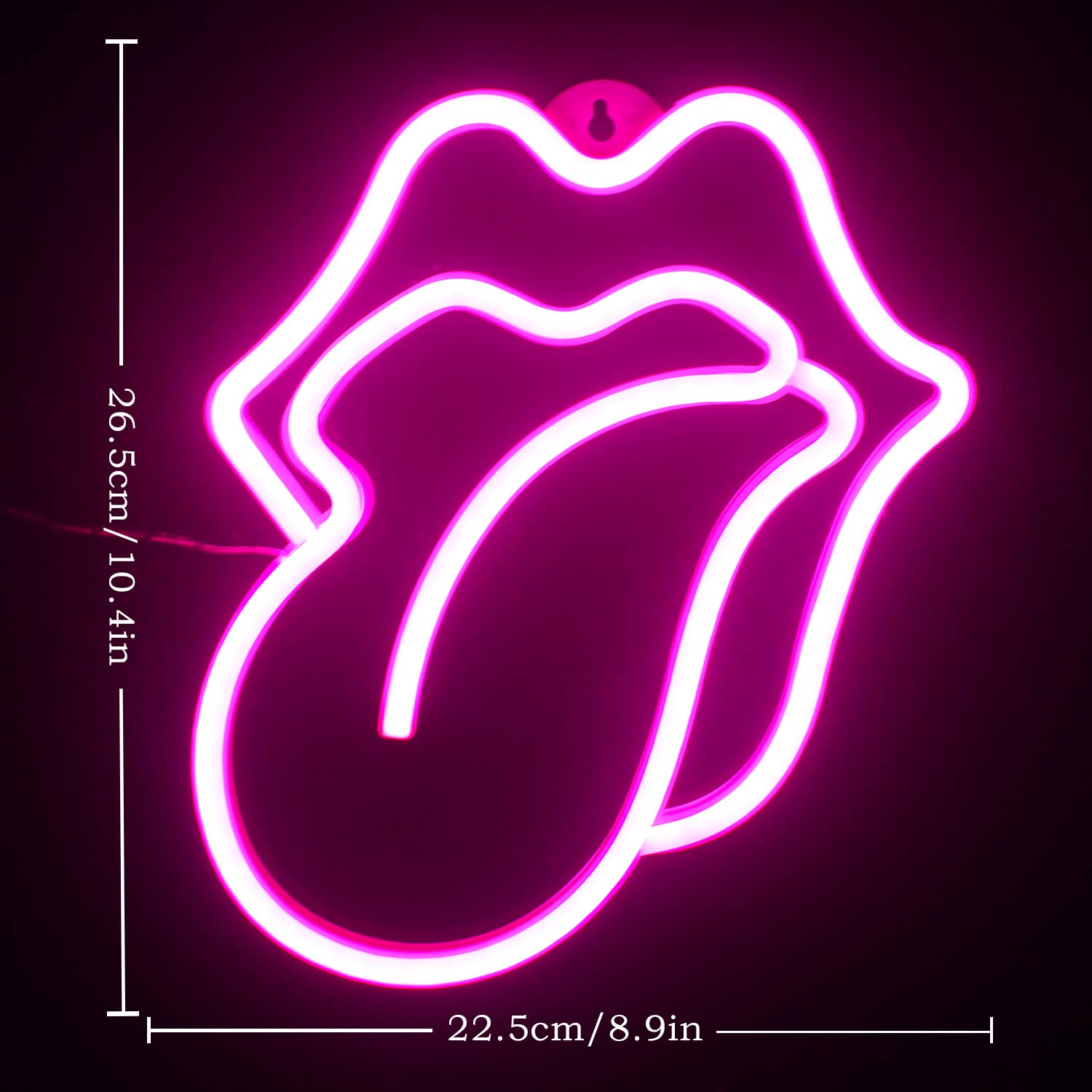 Lip and tongue neon light