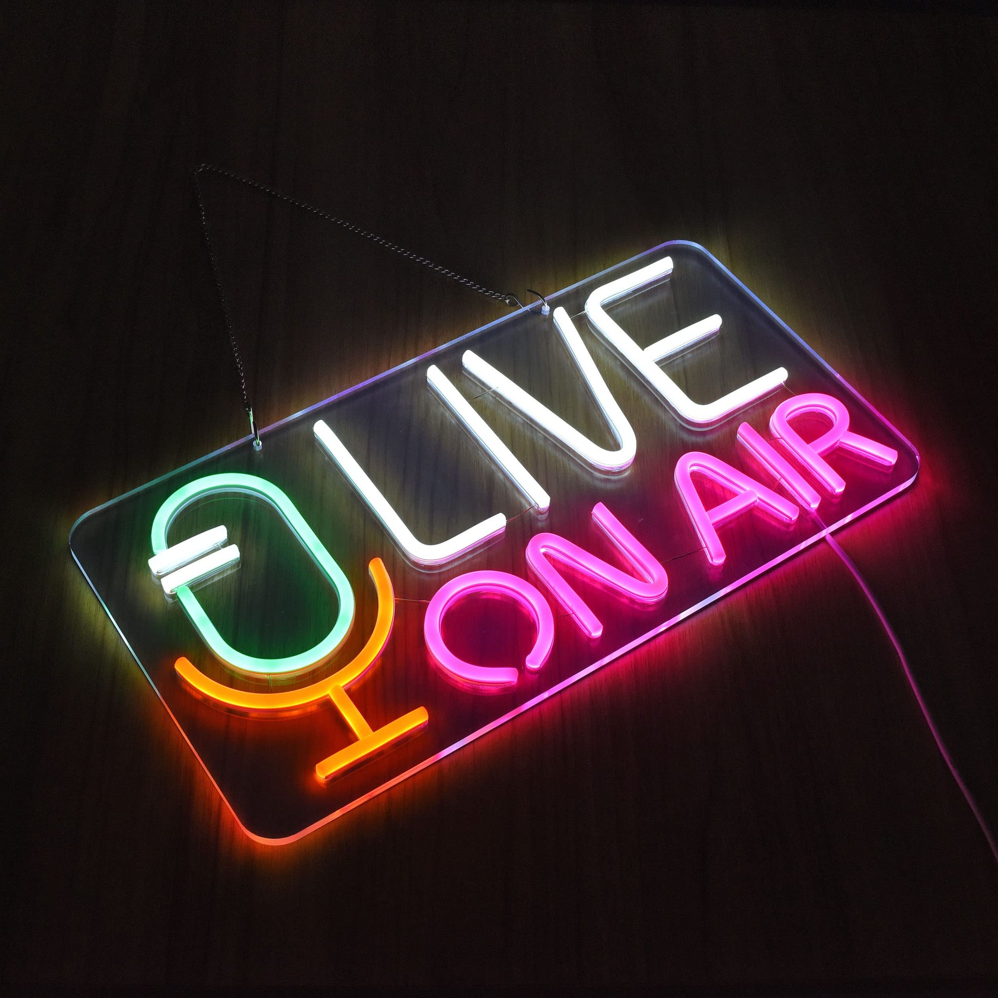 Live ON AIR Neon Light