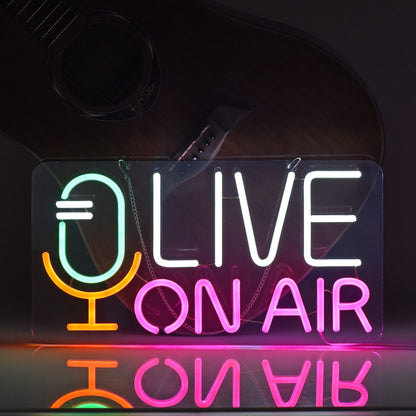 Live ON AIR Neon Sign