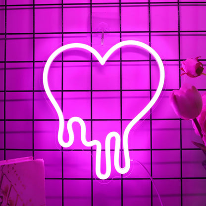 Melting Heart Neon Sign