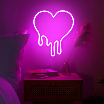 Melting Heart Neon Sign