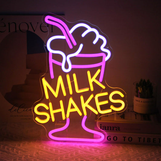 Milk Shakes Neon Sign