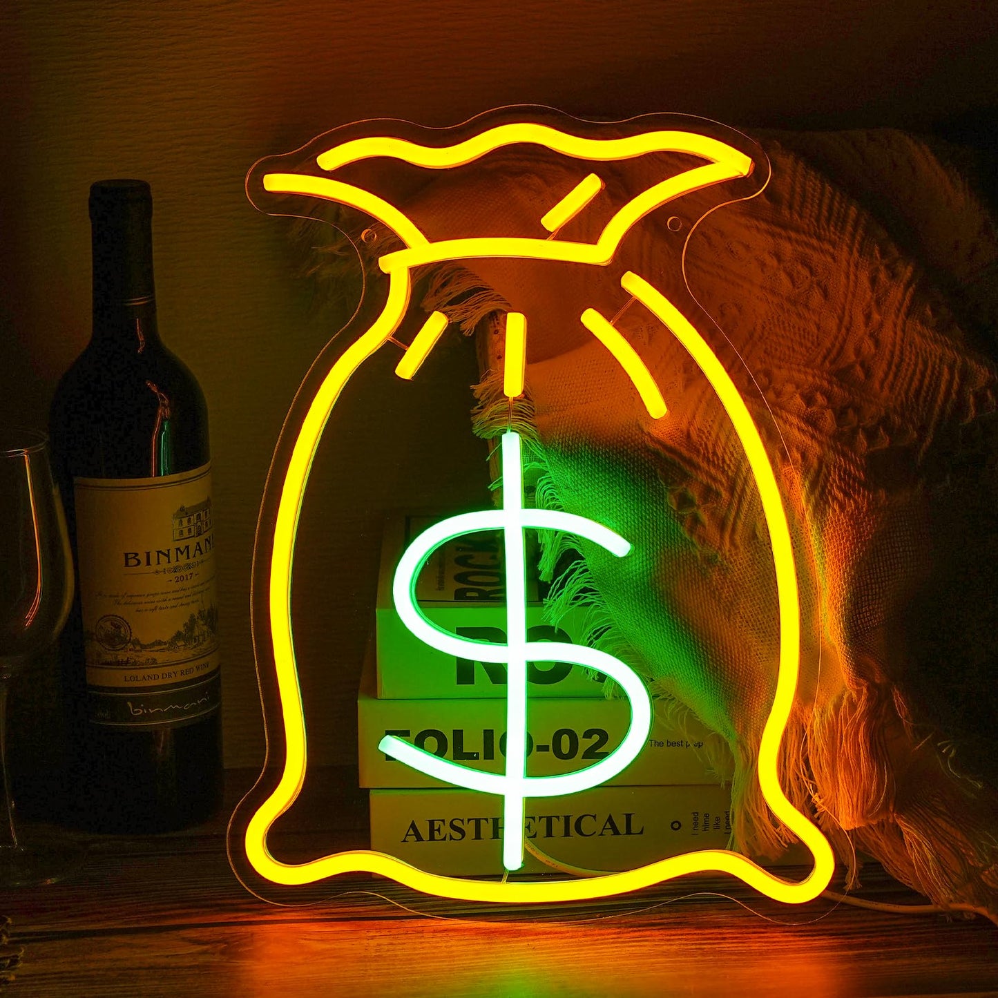 Money Bag Neon Sign