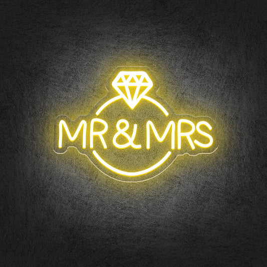 Mr & Mrs Neon Sign