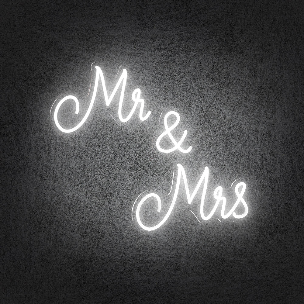 Mr and Mrs Neon Sign