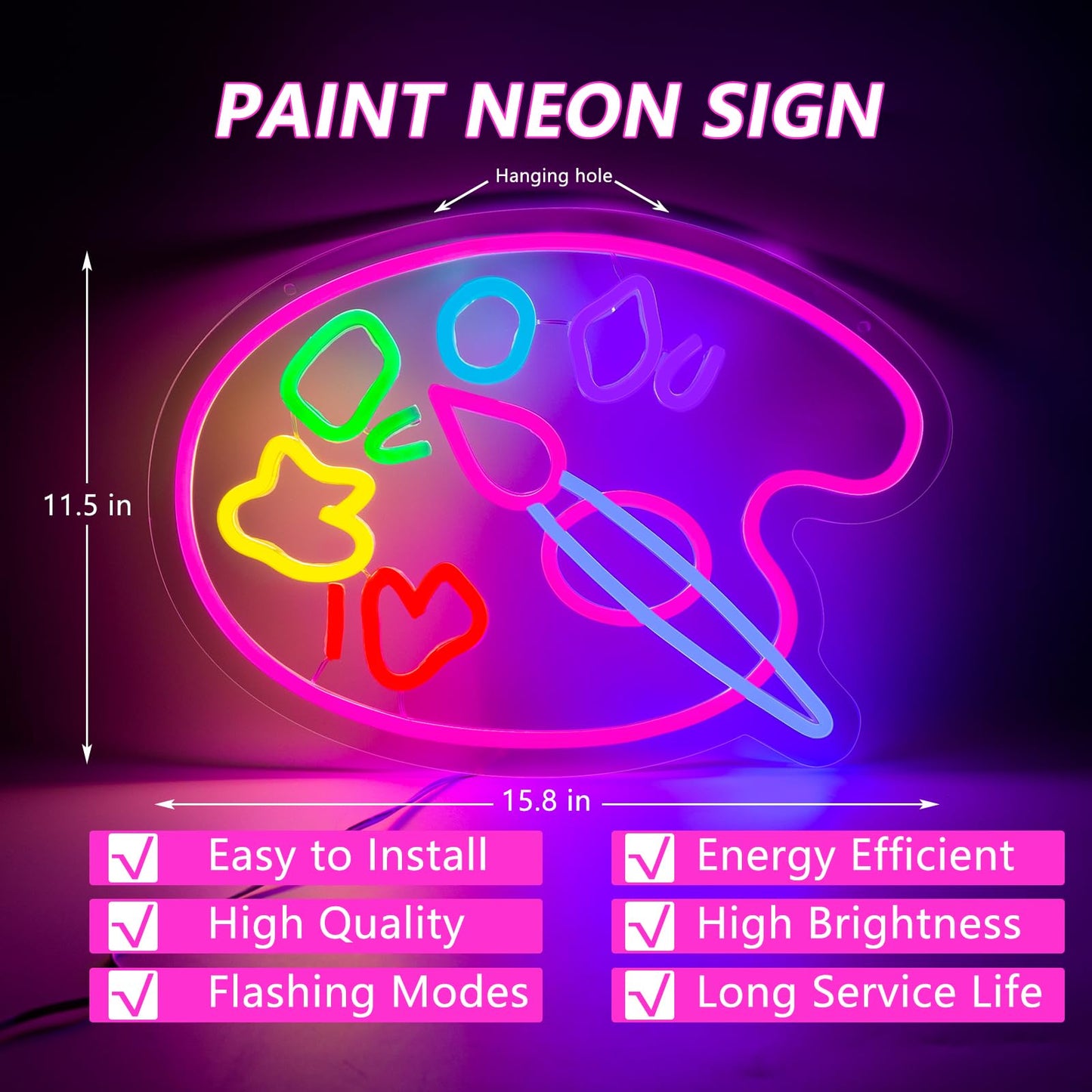 Paint Palette Neon