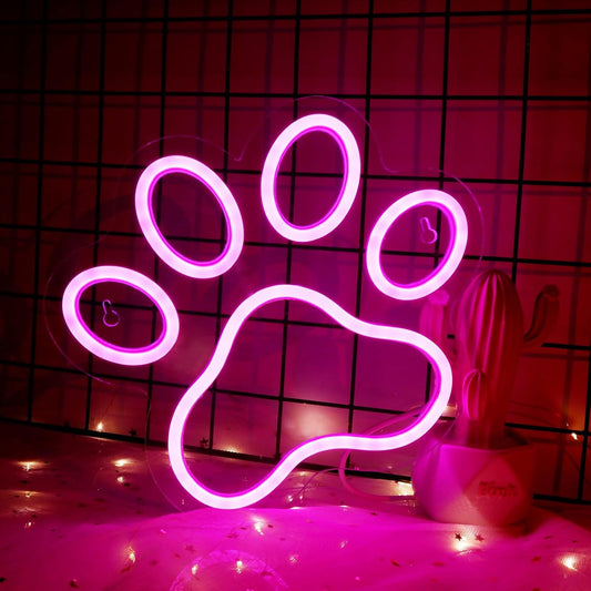 Pet Paw Neon Sign