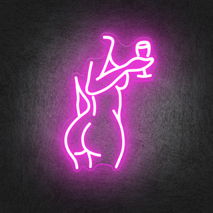 Pink Lady Neon Sign