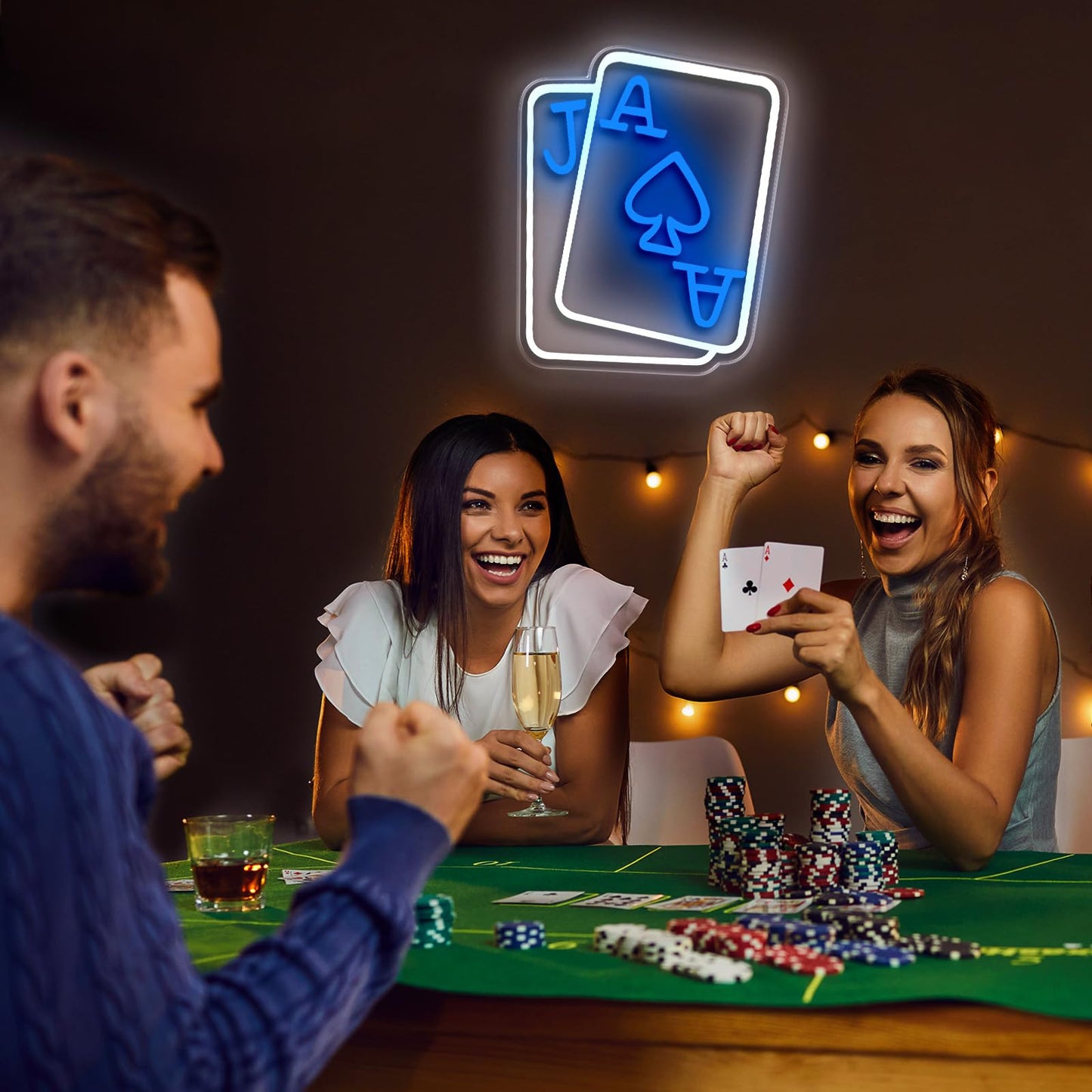 Poker Neon Light