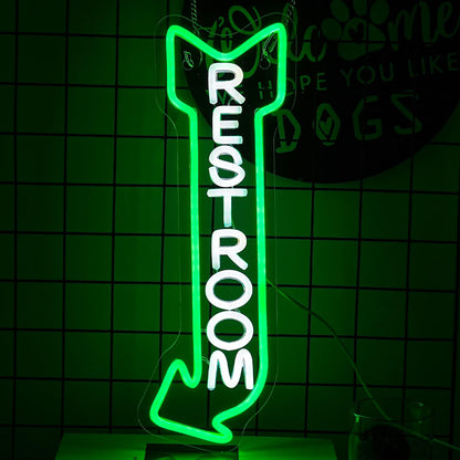 Restroom Neon Light Decoration