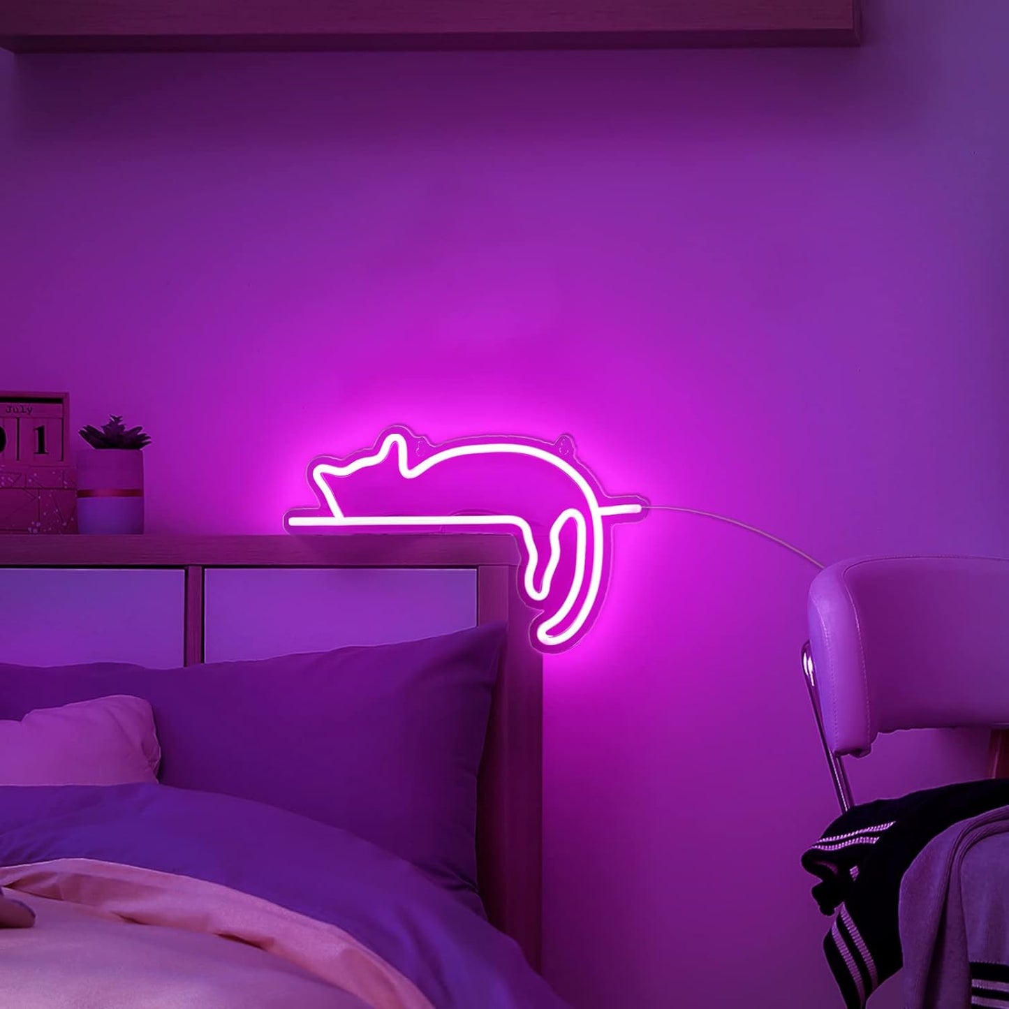 Sleeping Cat Neon Decoration