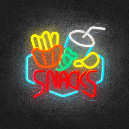 Snacks Neon Sign