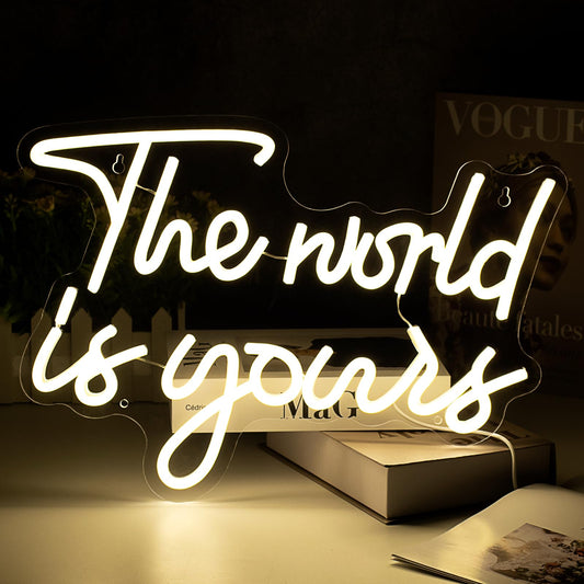 The world is yours Neon Sign