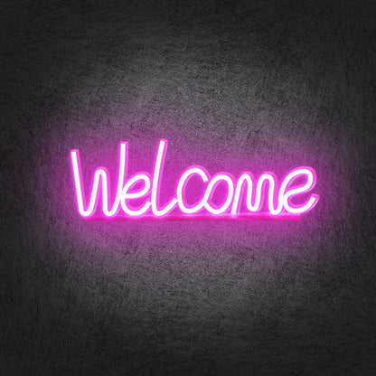 Welcome Neon Sign