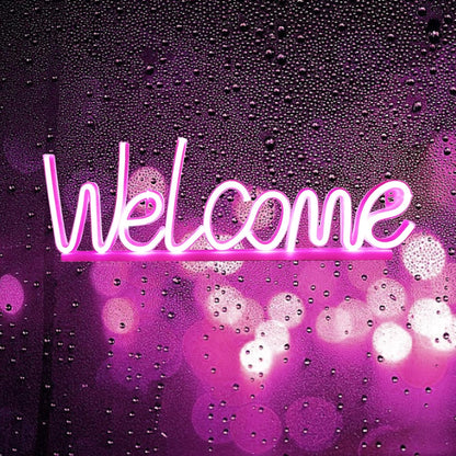 Welcome neon light (Pink)