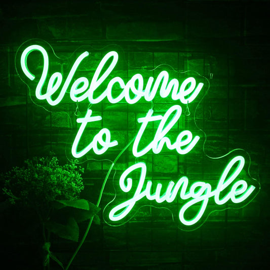Welcome to the jungle neon light decoration