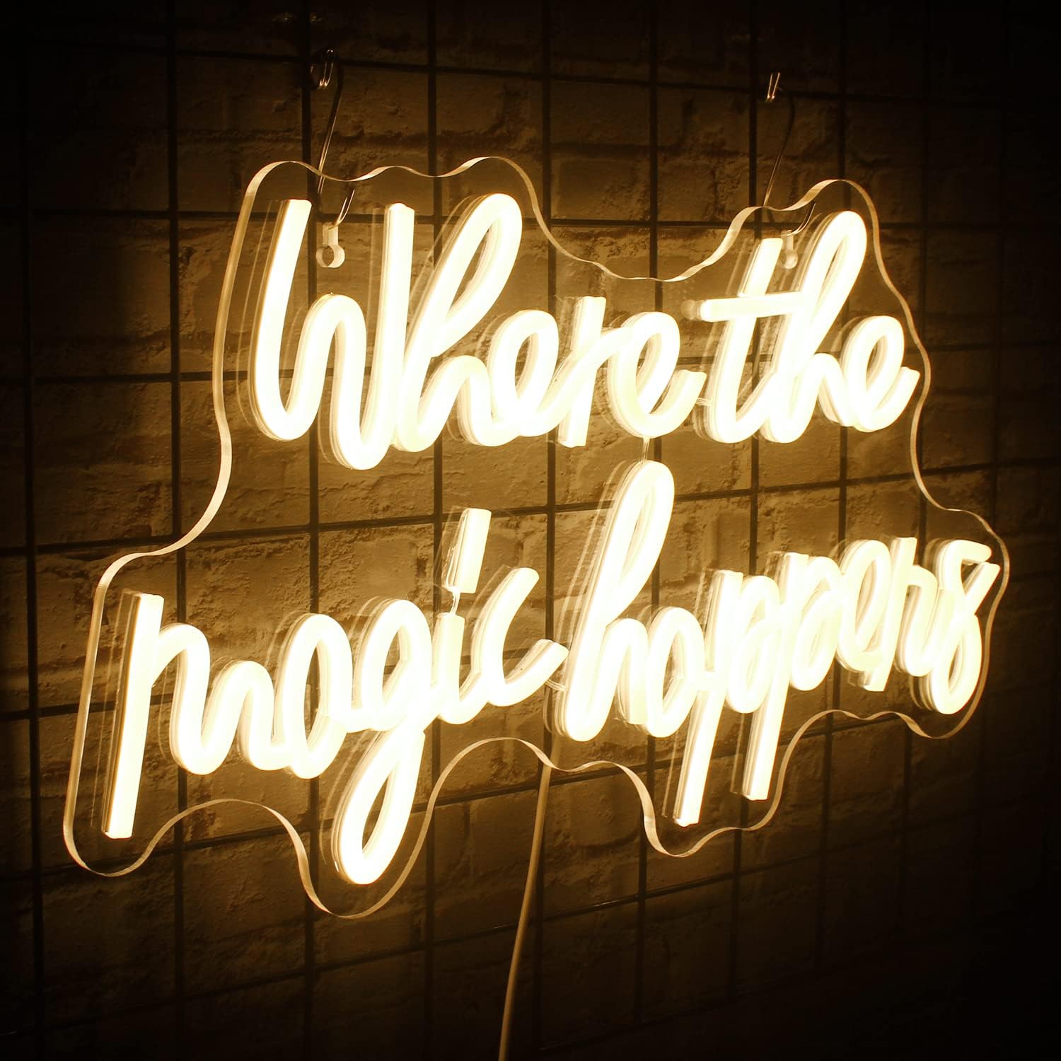Where the magic happens neon light decor