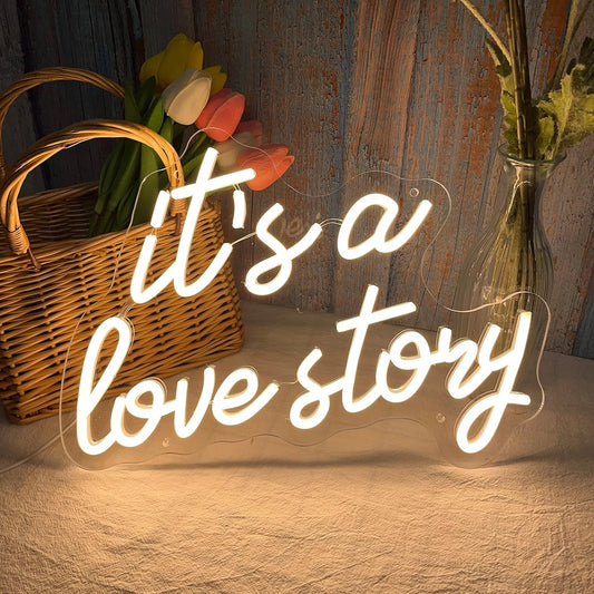 it's a love story Neon Sign