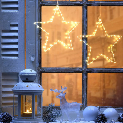 LED Christmas Window Star Decoration Lights