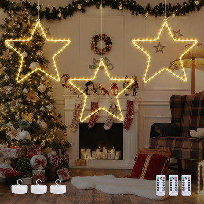 LED Christmas Window Star Decoration Lights